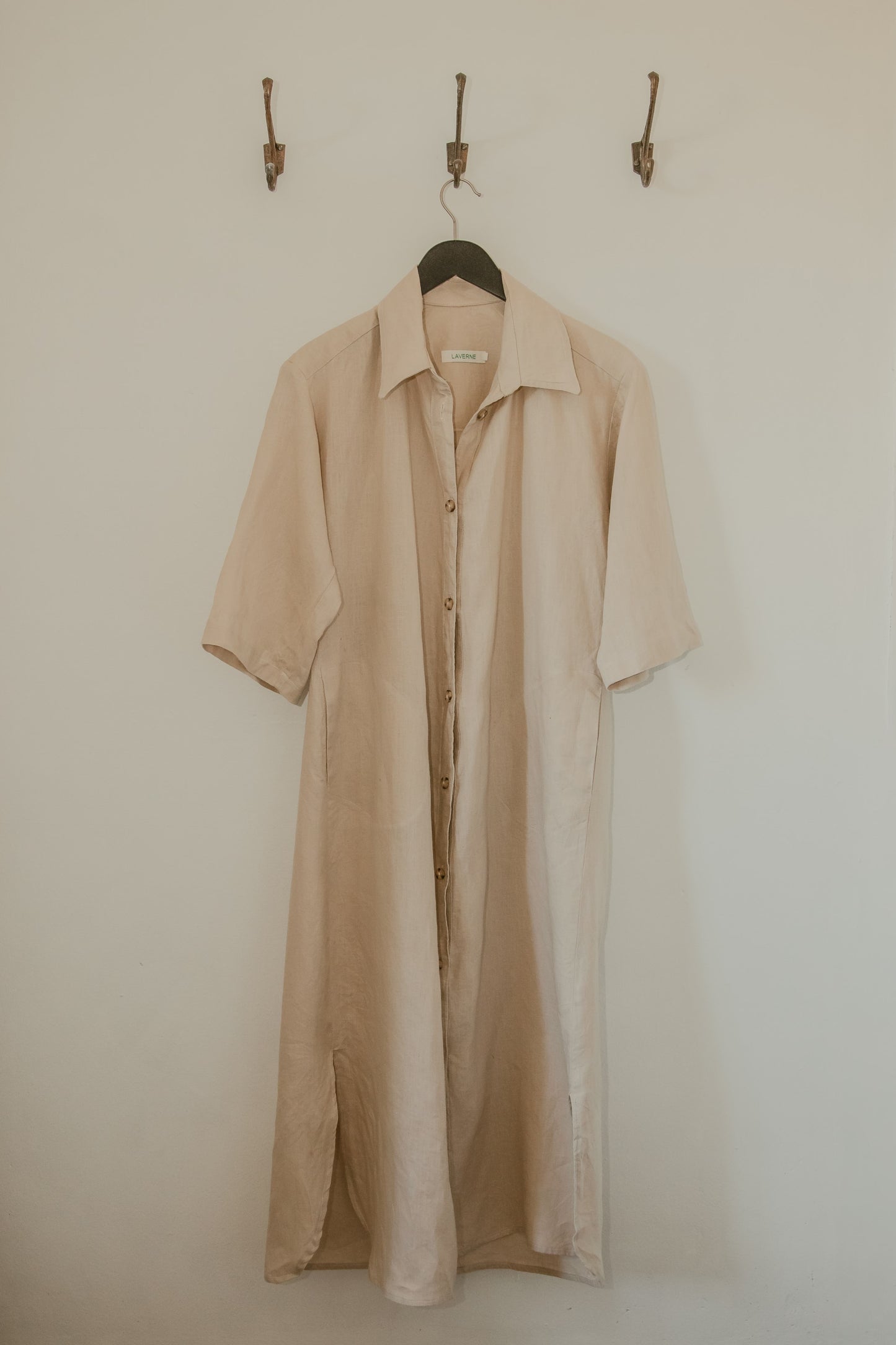 Shirt dress 3/4 sleeve - long