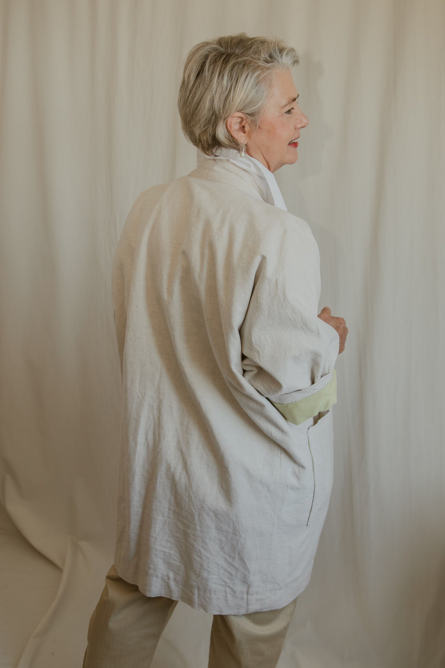 Cotton Kimono Autumn Coat