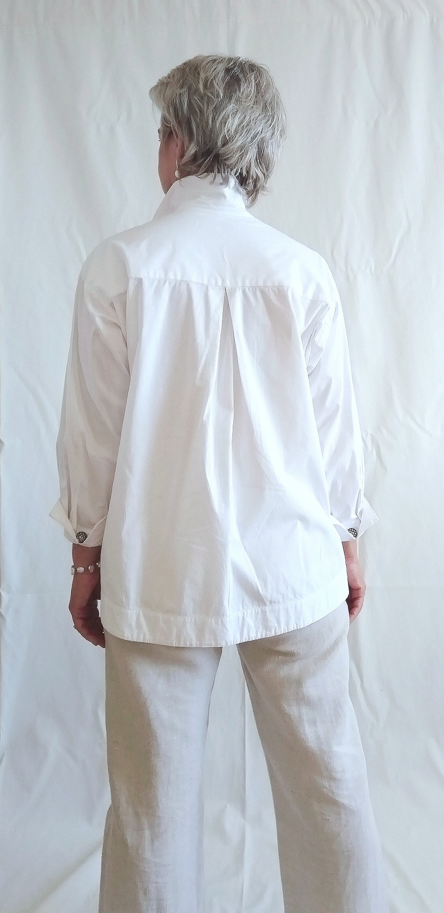 Long sleeve poplin shirt