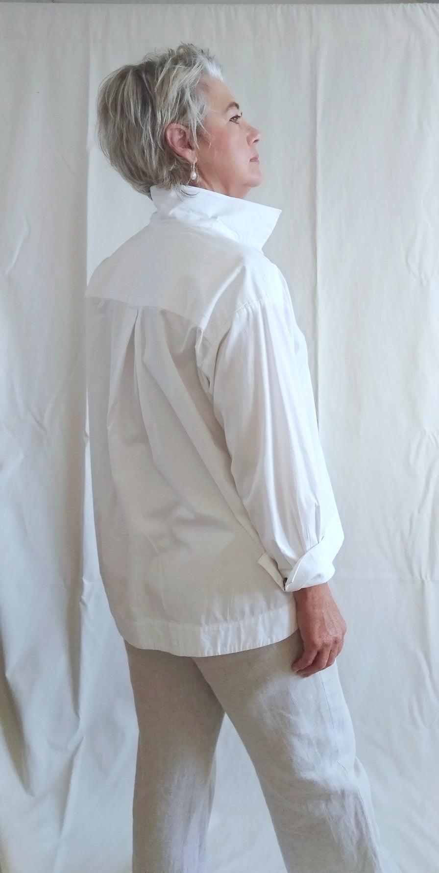 Long sleeve poplin shirt