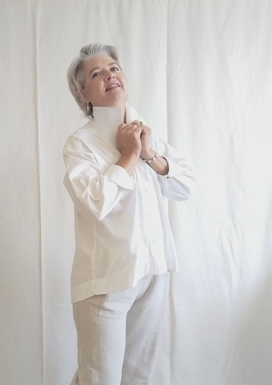 Long sleeve poplin shirt