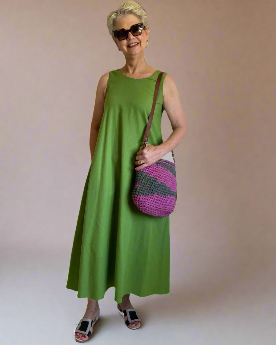 Sleeveless A-line dress